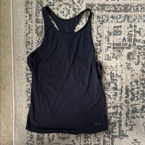 Under Armour Black Fitted Racerback Tank Top